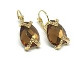 Tear Drop Glass Crystal Deco Earring Jewelry