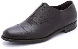 Fratelli Rossetti Men's Laceless Cap Toe Oxfords, Ebano, 7 UK (8 D(M) US Men)