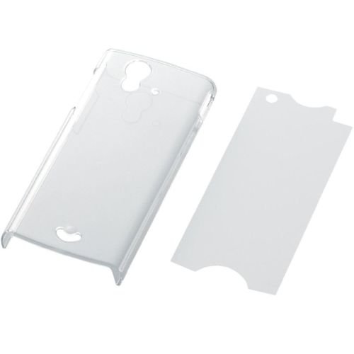 画像をクリックして拡大イメージを表示 安いELECOM docomo Xperia ray SO-03C用シェルカバー クリア PD-SOX4PVCR
