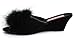 Dunlop Marilyn Black Womens Wedge Slipper Mules