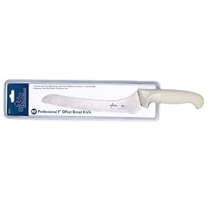 9 GERMAN HIGH-CARBON STAINLESS STEEL OFF SET BREAD KNIFE by 