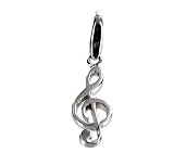 Giorgio Martello Silver Treble Clef Charm