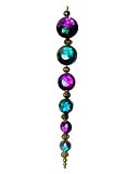 6.5 Regal Peacock Gold & Purple Iridescent Jewel Drop Finial Christmas Ornament