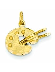 14K Gold Artist Palette Charm