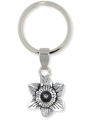 Daffodil Flower Key Ring Jewelry