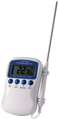 Multi-function digital catering thermometer with probe