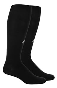 adidas Boy's Metro III Soccer Sock (Black/White, Small: Youth shoe Size 13C-4Y)