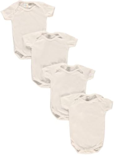 Coney Isle 4-Pack Bodysuits - white, 6 - 9 months