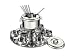 Tramontina Deluxe Stainless Steel Fondue