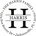 Round Letter Address Stamp With Ink Pad | Custom Monogram Last Name Personalized Self-Inking Stamp | House Warming Gift