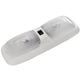 Progressive Dynamics PD782WSBCV Opal 12 Volt White Double Ceiling Light