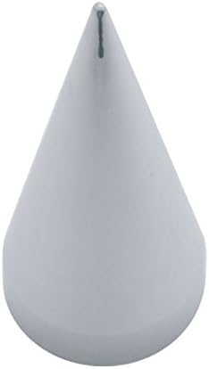 United Pacific10780 - Wheel Lug Nut Cover Set - 33Mm X 4.25" Chrome Plastic X Spike Nut Cover - Thread-On (10 Pack)