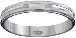 R&T 70156T50 - Alliance Femme Ciselée - Alianza de mujer de plata (talla: 10)