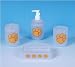 Clemson Tigers Bathroom 4 Piece Frosty Bath Accessaries NCAA College Athletics
