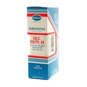 Hyland's Standard Homeopathics - Calc Sulph 1000's - Tissue Salts (Cell Salts) 6x