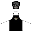 NFL New Orleans Saints Chef Hat and Apron Set