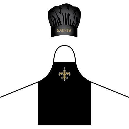 NFL New Orleans Saints Chef Hat and Apron Set