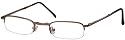 Sunoptic RF24A Gunmetal Folding Reading Glasses - Strength +1.50 
Incl. Case