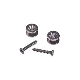 Planet Waves 2 Pack - Solid Brass Metal End Pins - Black