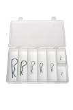 Zinc Plated Steel Hitch Pin Assortment 10 Each HPS-2 through HPS-14 70 Pieces