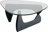 Zuo Modern Furniture Design Wingnut Table Black Tempered Glass 199001
