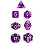 Chessex Dice: Polyhedral 7-Die Translucent Dice Set - Purple!