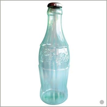 FRENCH GIANT PIGGY BANK GIFT SODA COCA COLA TRANSPARENT BOTTLE