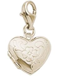 Rembrandt Charms Heart Locket Charm with Lobster Clasp