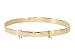 ?Childrens 14K Gold Alphabet Adjustable Bracelet?