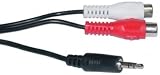 2 RCA Female / 3.5mm Stereo Male, 6 ft