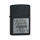 Zippo Zippo Pewter Emblem Black Crackle