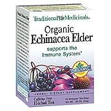 Tea, Organic, Echinacea Elder, 16 bag ( Eight Pack)