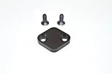 TORQUE SOLUTION EGR DELETE KIT BLOCK OFF PLATE DODGE COLT VISTA 1987 87 BLACK