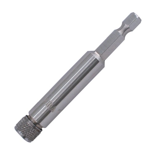 Wiha 71492 1/4-Inch by 62mm Screw On Cap Bit Holder with Rubber O-Ring Retainer, Stainless Steel