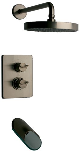 La Toscana 73PW691VR Morgana Single-Handle Thermostatic Tub/Shower Faucet, Brushed Nickel