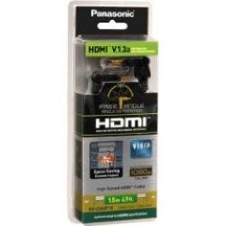 Panasonic RP-CDHF15E-K HDMI 1.5 Metre Cable With Full 180 Degree `Free Angle Rotating Head'