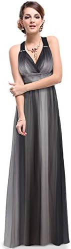 Ever Pretty Sexy V-neck Cross Back Womens Halter Long Evening Dress 09735