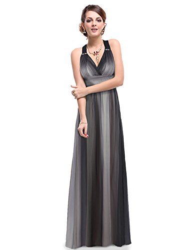 Ever Pretty Sexy V-neck Cross Back Womens Halter Long Evening Dress 09735
