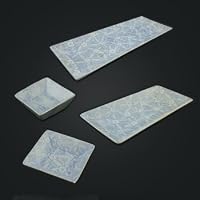 Blue Floral Soapstone Accessories