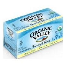 Organic Valley Salted Butter - Stick, 16 Ounce -- 15 per case.