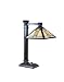 Dale Tiffany TT100016 Noir Mission Table Lamp, Mica Bronze and Art Glass Shade