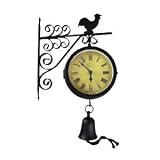Double Sided Stand-Out Railroad Wall Clock [Kitchen]