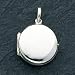 Sterling Silver Round Locket with 20 inch Sterling Silver Chain