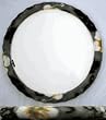 - 	 Grey Hawaiian Hibiscus Flowers Print Steering Wheel Cover