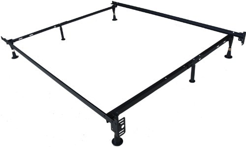 Structures By Malouf 6-leg Adjustable Metal Bed Frame with Glides - (Full, Twin)