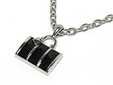 Black Travel Bag Purse Necklace Fashion Jewelry