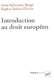 Introduction au droit europ�en
