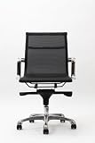 Regis All-Mesh Low Back Conference Office Chair with Chrome Base in Black
