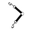 Guardian Gear Nylon 2-Way Medium Dog Coupler with Nickel Plated Swivel Clip, 12-Inch, Black