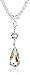 Amazon Collection Sterling Silver Swarovski Elements Crystal-Bead Necklace, 16